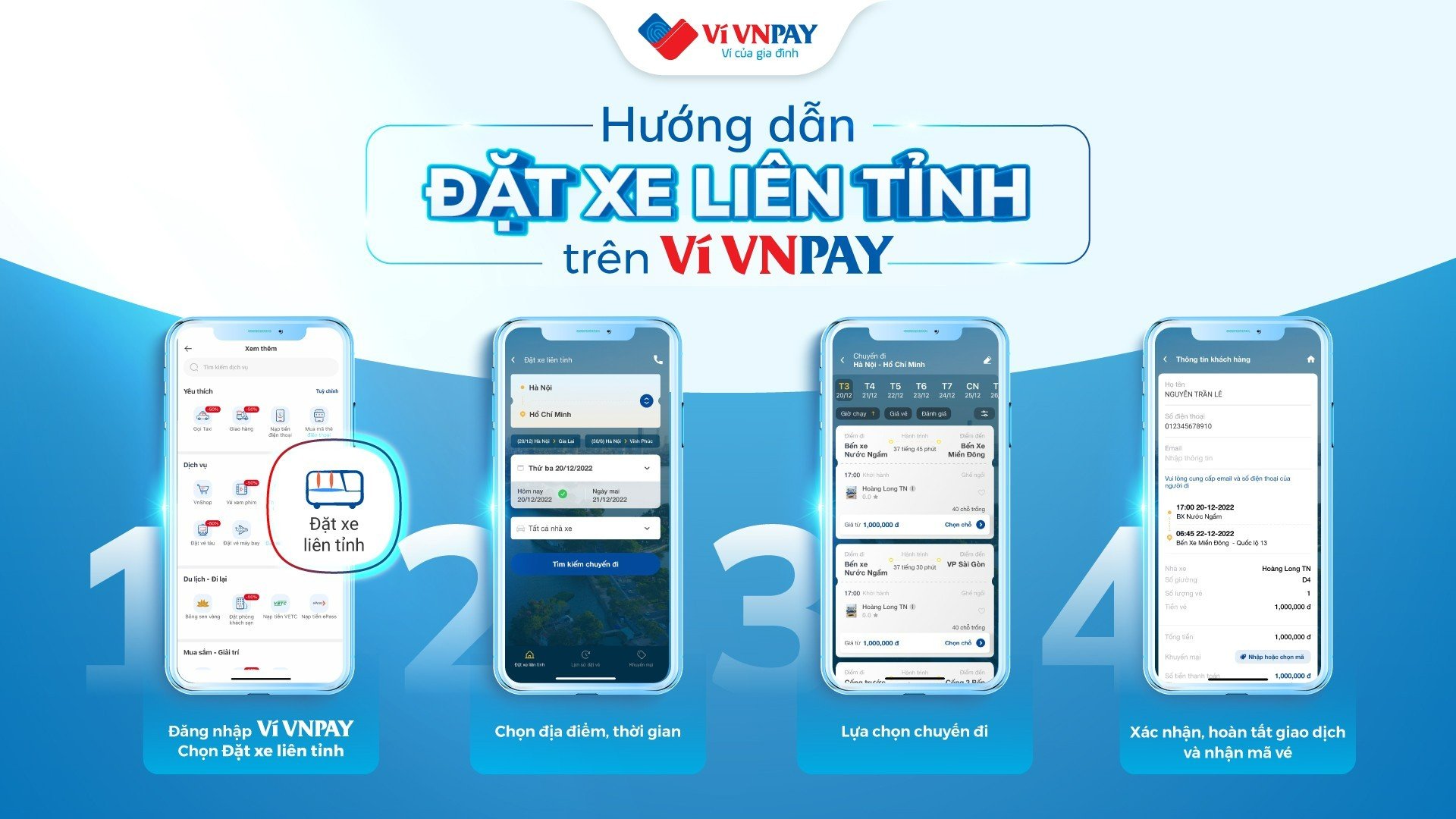 Cách đặt vé xe khách