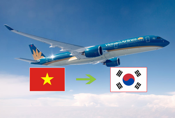 vé máy bay từ Hà Nội sang Hàn Quốc bao nhiêu tiền