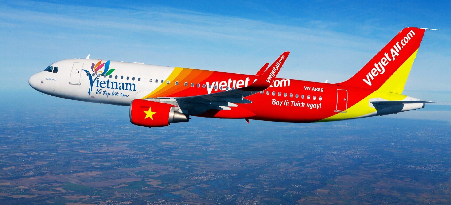 giá vé máy bay Hàn - Việt của hãng Vietjet Air